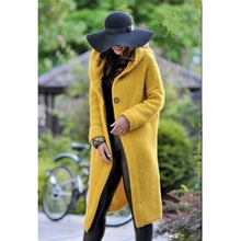 Load image into Gallery viewer, Women&#39;s Sweaters Winter 2020 Fashionable Casual Loose Sweater Female Autumn Cardigans Single Breasted Puff Hooded Coat Plus Size
